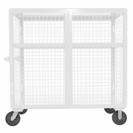 VESTIL Steel Security Cart 30x60 White SCW-XM-3060-WT